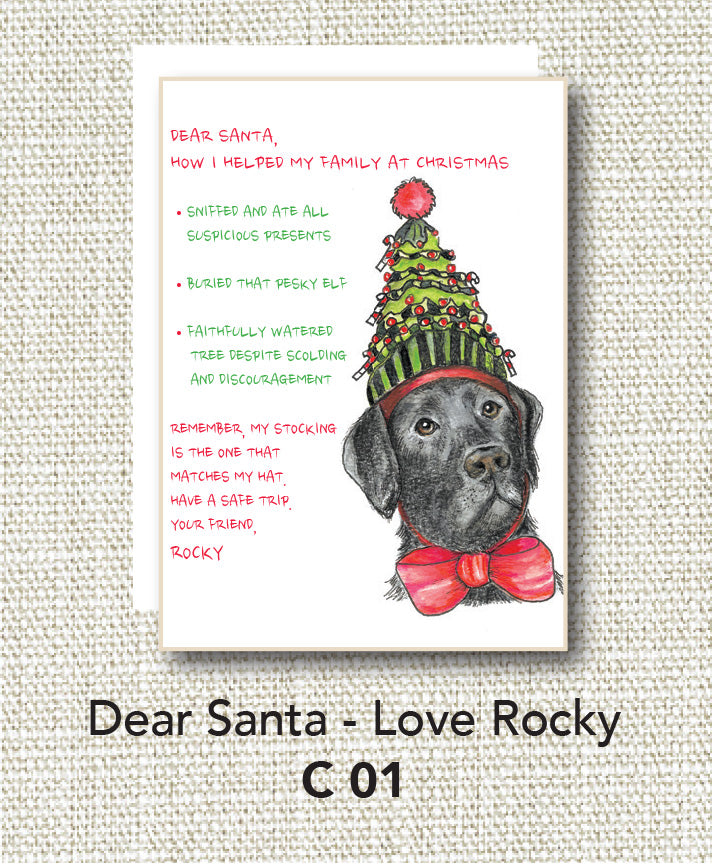 Dear Santa Your Friend Rocky