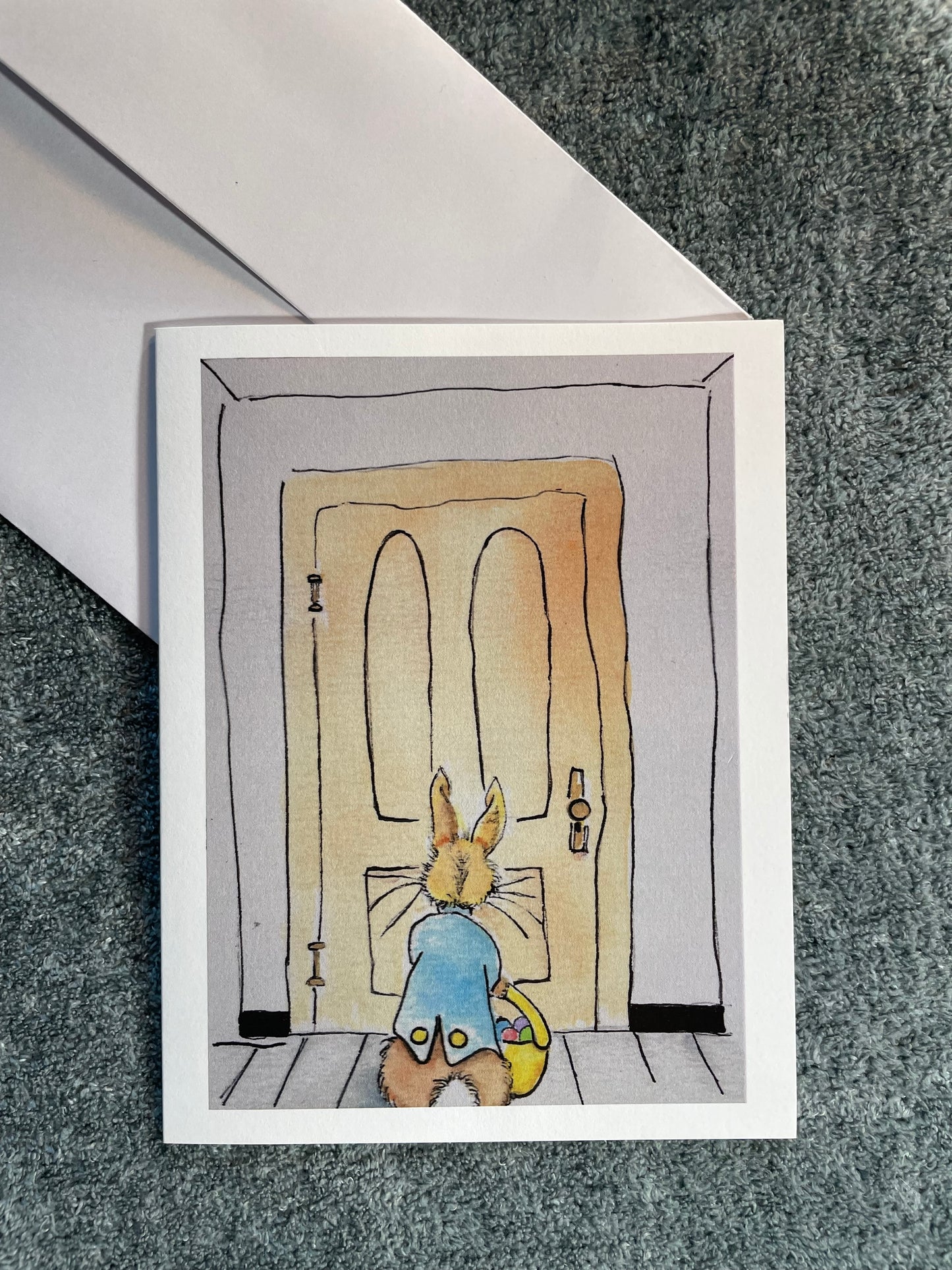 Peter Rabbit at the Door